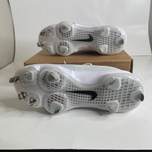 Nike Force Zoom Trout 9 Pro Baseball Softball  Cleats White Men's Sizes 8 and 12 - Picture 6 of 8